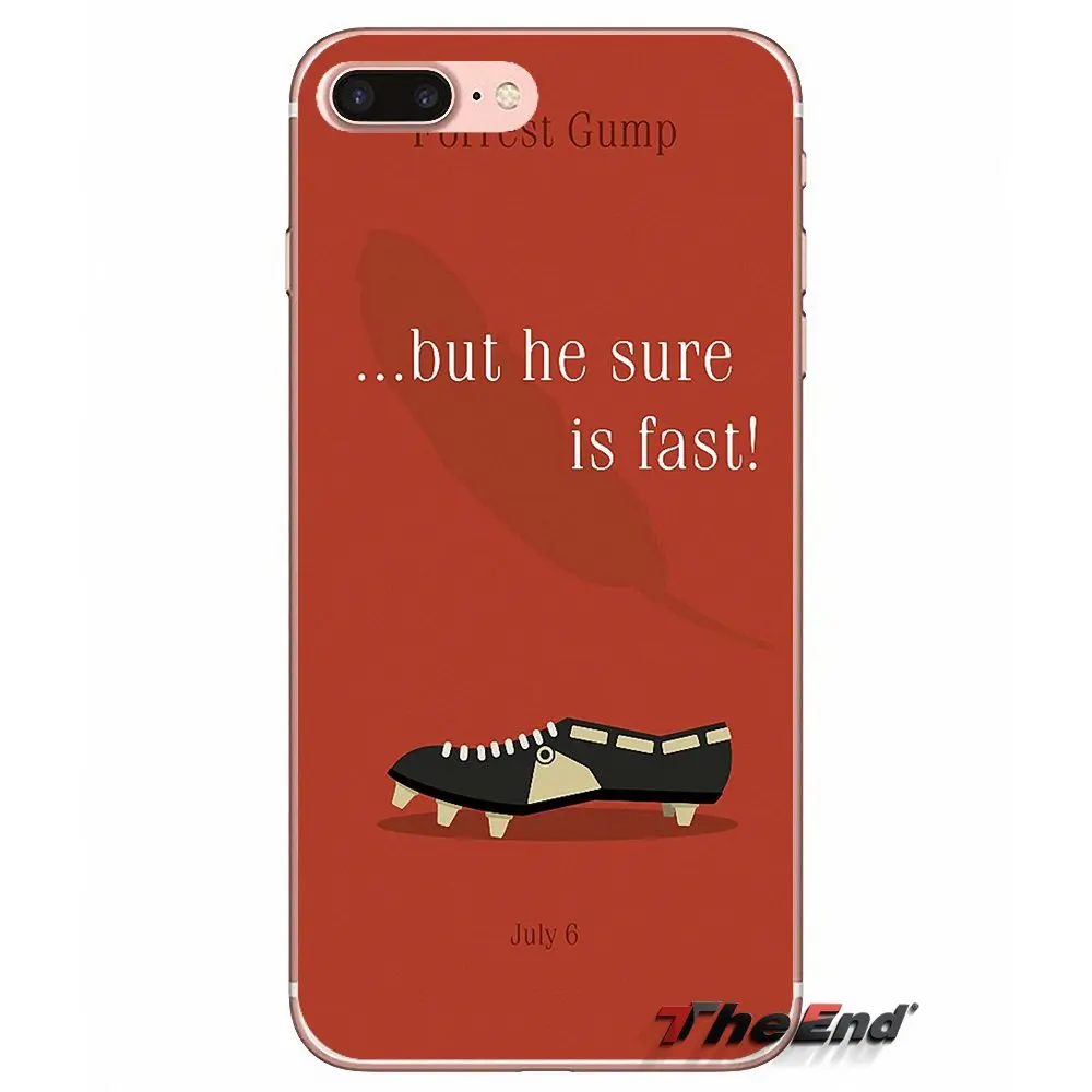 Силиконовый чехол из ТПУ для iPhone X 4 4S 5 5S 5C SE 6 6S 7 8 Plus Samsung Galaxy J1 J3 J5 J7 A3 A5 2016 2017 Forrest Gump