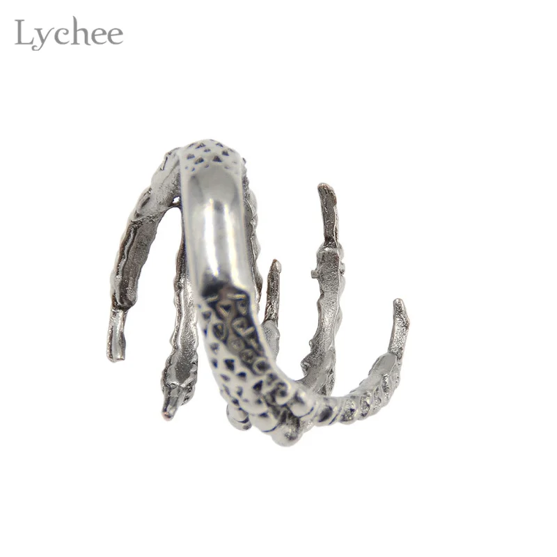 Lychee 2 шт./лот готический панк античный золотой цвет Орлиный коготь дредлок ужас