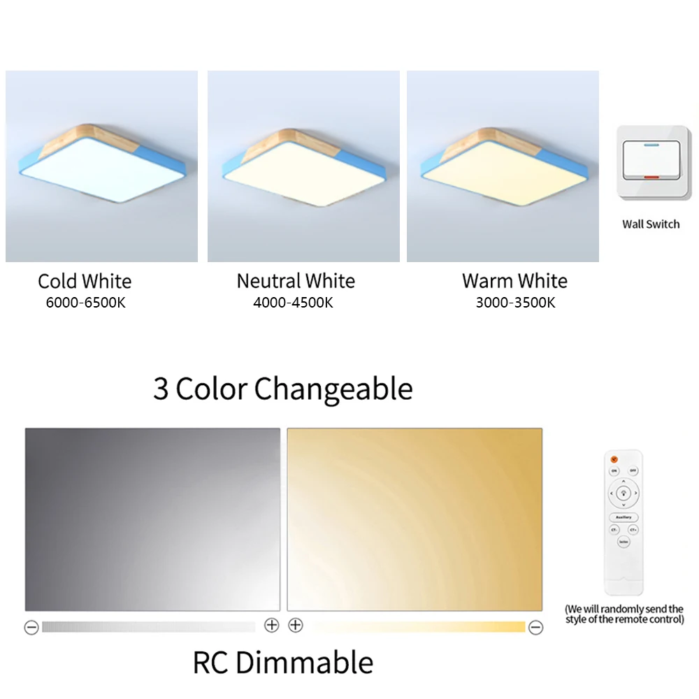 [DBF] скандинавский Ультратонкий Многоцветный светодиодный потолочный светильник