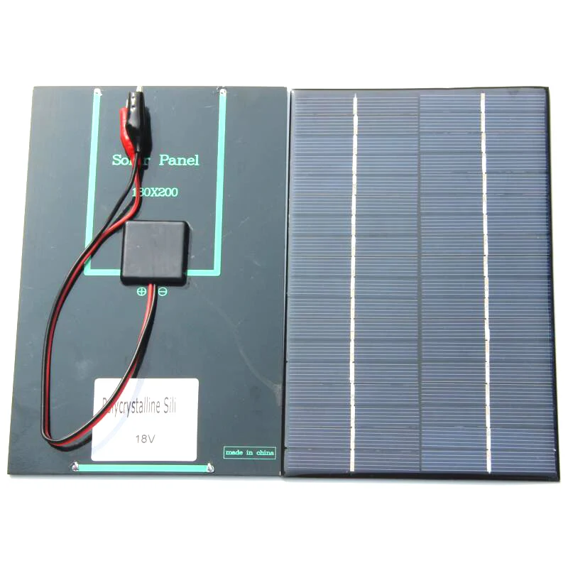Лучшие предложения 4 2 W 18V солнечная батарея поликристаллическая панель +