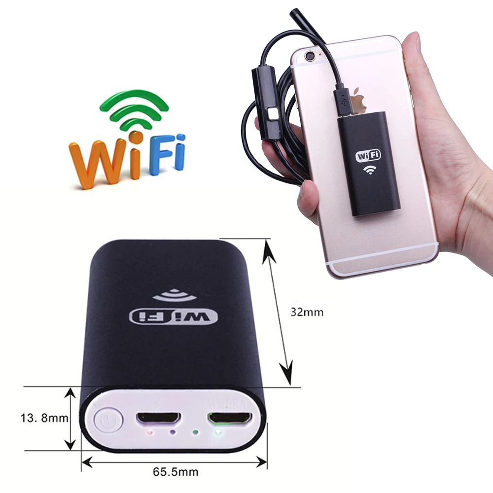 Диагностический инструмент 8 мм эндоскоп Wifi iOS камера Android 720P Iphone бороскоп