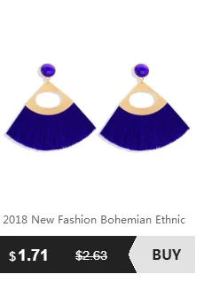 Дизайн этнические Boho хлопок кисточкой серьги мотаться падение бахромой серьги для Для женщин преувеличены серьги с бахромой подарочный набор украшений для ушей