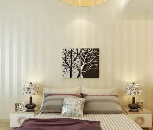 Q QIHANG European Modern Minimalist Country Luxury Stripe Wallpaper Roll (10M*0.53M=5.3m2) | Обустройство дома