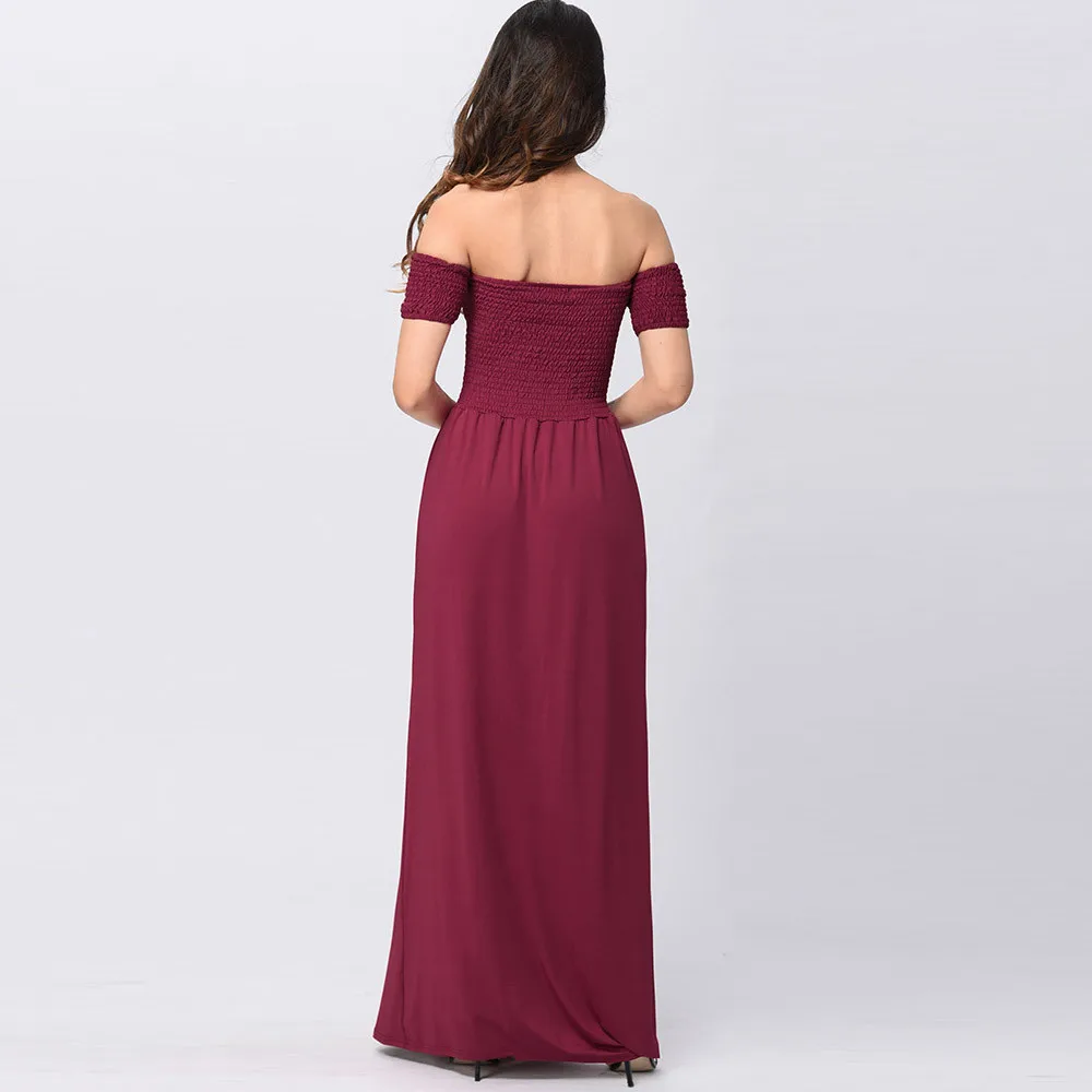 Женское платье с открытыми плечами летнее пляжное мягкая и удобная обувь для