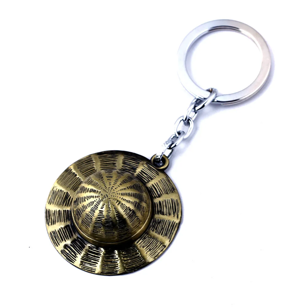 Аниме серии мультфильм один кусок брелок для ключей шляпа мальчик милые