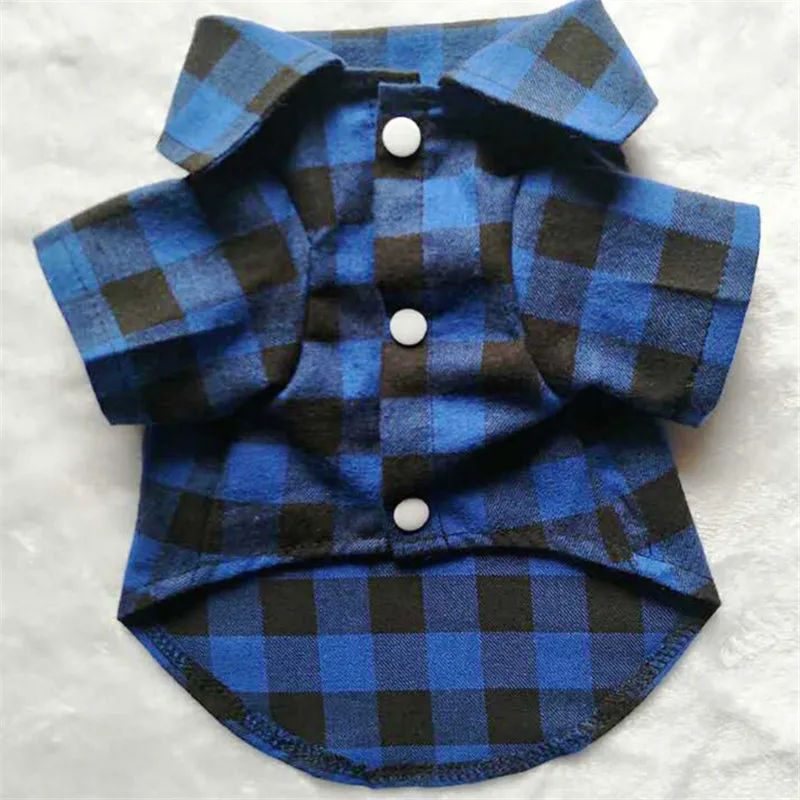 Одежда для собак клетчатая рубашка B457002Shawn|dog clothes|plaid dog clothesplaid shirt |