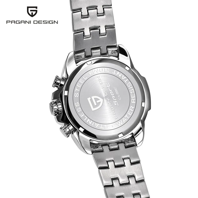 Для мужчин s гонки кварцевые часы многофункциональные Нержавеющая сталь мужской