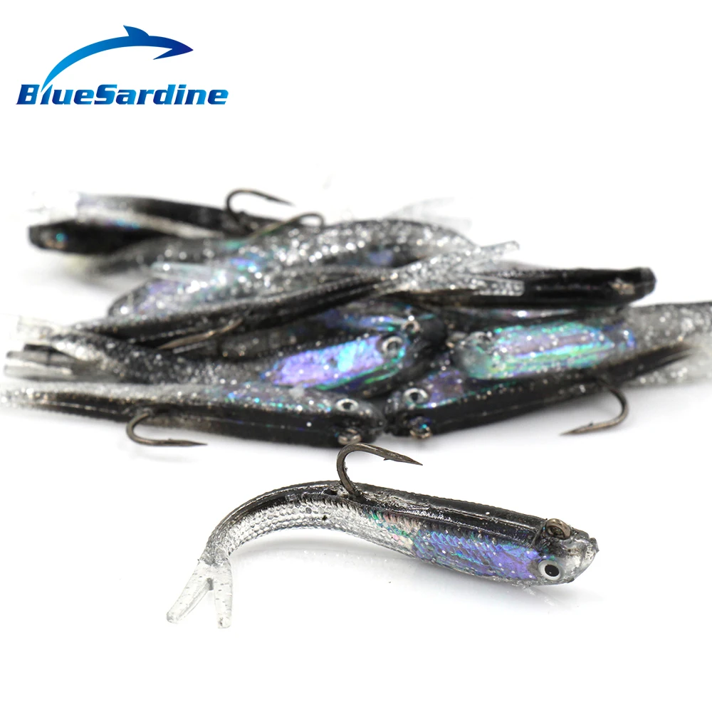 BlueSardine 10 шт. 7 См 5,7 г мягкие приманки рыболовные приманки пластиковые приманки для ловли карпа мягкие приманки рыболовные снасти