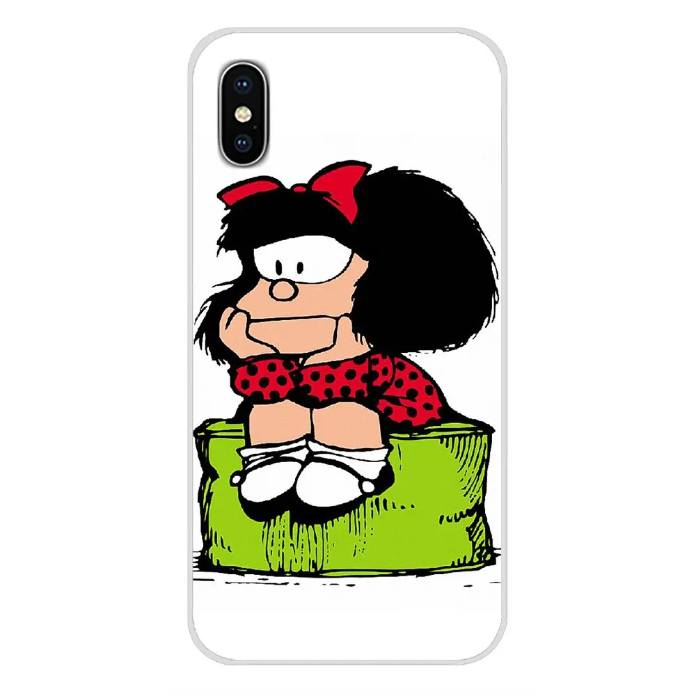 Для Huawei G7 G8 P7 P8 P9 P10 P20 P30 Lite Mini Pro P Smart Plus 2017 2018 2019 прозрачный ТПУ чехол Mafalda Girl
