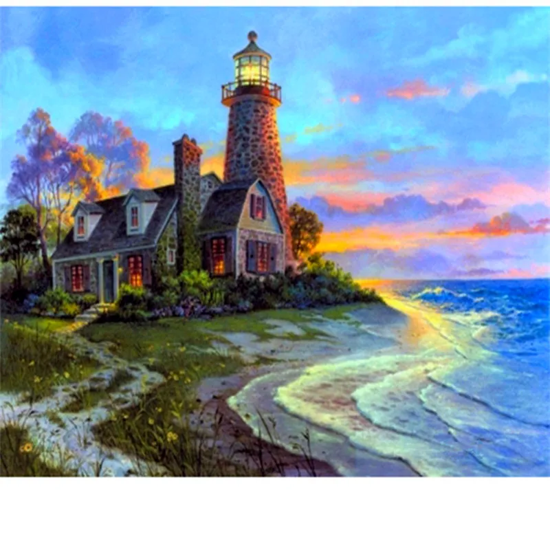 Полный квадрат горный хрусталь алмазов картина 5D полный вышивка Пейзаж Природа