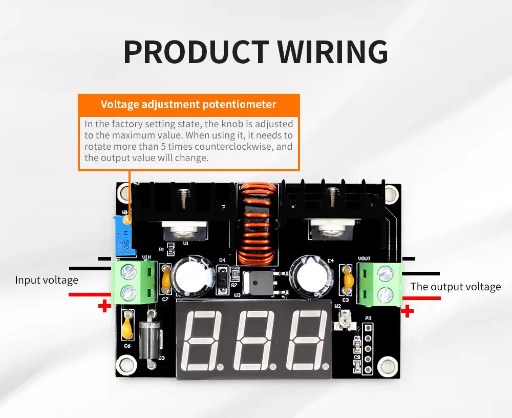 XL4016 LM317 светодиодный цифровой вольтметр регулятор напряжения XL4016E1 DC-DC понижающий модуль 200 Вт 8A ШИМ 4-40 В до 1,25-36 в