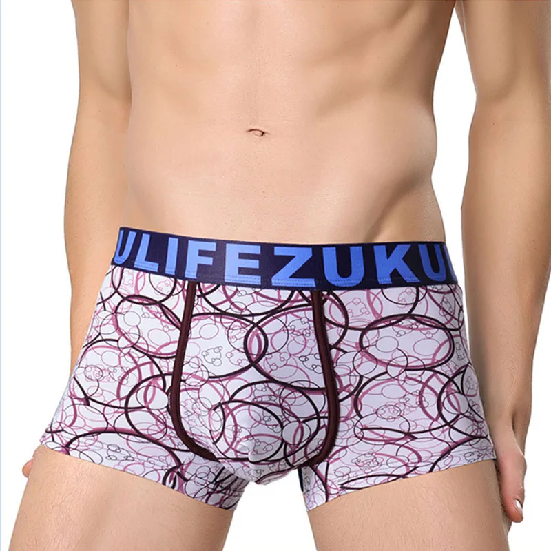 Fashion Brand Men's Ice Silk Underwear Explosion Models Sexy 3D Four Corner Shorts Head | Мужская одежда