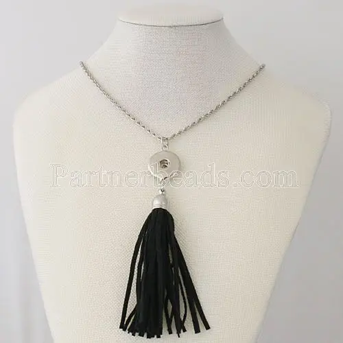 Новый Мода с кисточками в этническом стиле кулон оснастки Ожерелье Fit DIY 18 мм