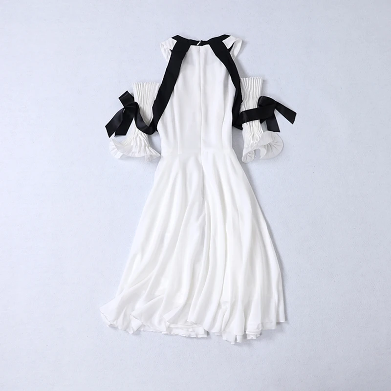 Высокое качество новая мода 2020 подиумное платье женское с открытыми плечами на