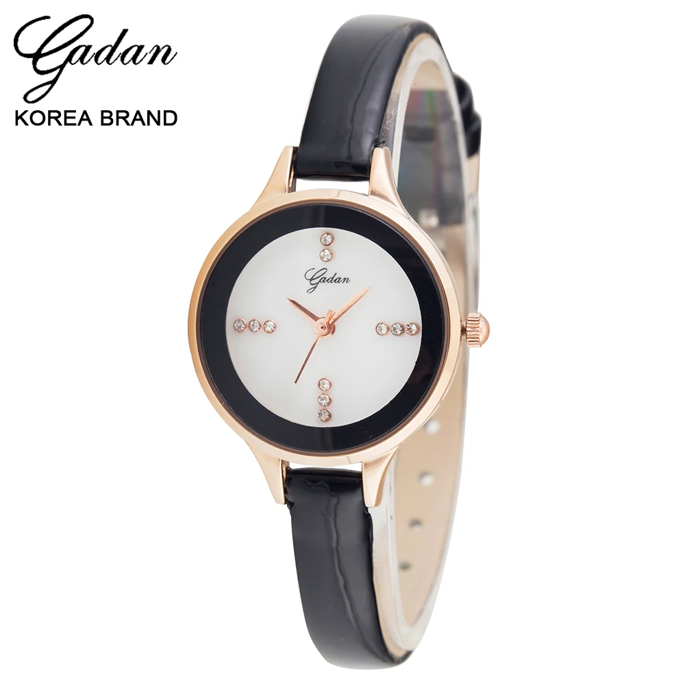 Аутентичные Корейский ядан ретро досуг моды кожаные часы небольшой набор