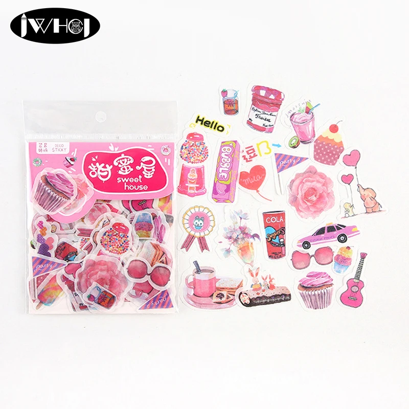 40 штук пакет милая праздничная серия наклейка украшение Васи бумажная для