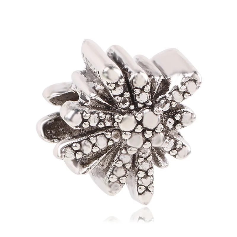 AIFEILI прекрасный Шарм Любовь Ретро Серебряный DIY Fit Pandora браслет из бисера Девушка личность золото ювелирные изделия Европейский подарок яблоко звезда - Цвет: K211