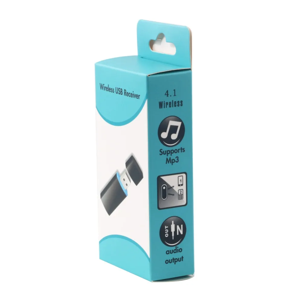 USB Bluetooth аудио музыкальный приемник адаптер V4.1 беспроводной автомобильный