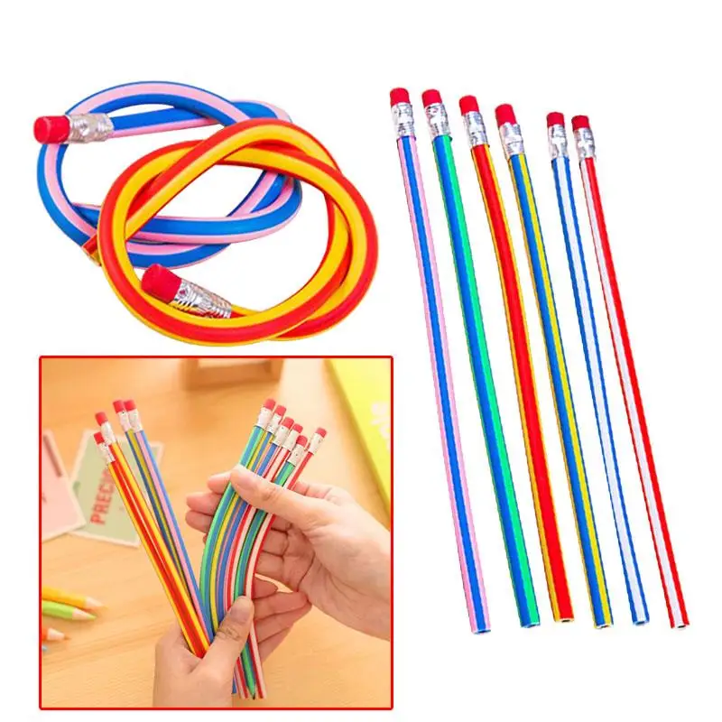 5Pcs 18cm Pencil Drawing Painting Tool Toys Flexible Students Stationery | Игрушки и хобби