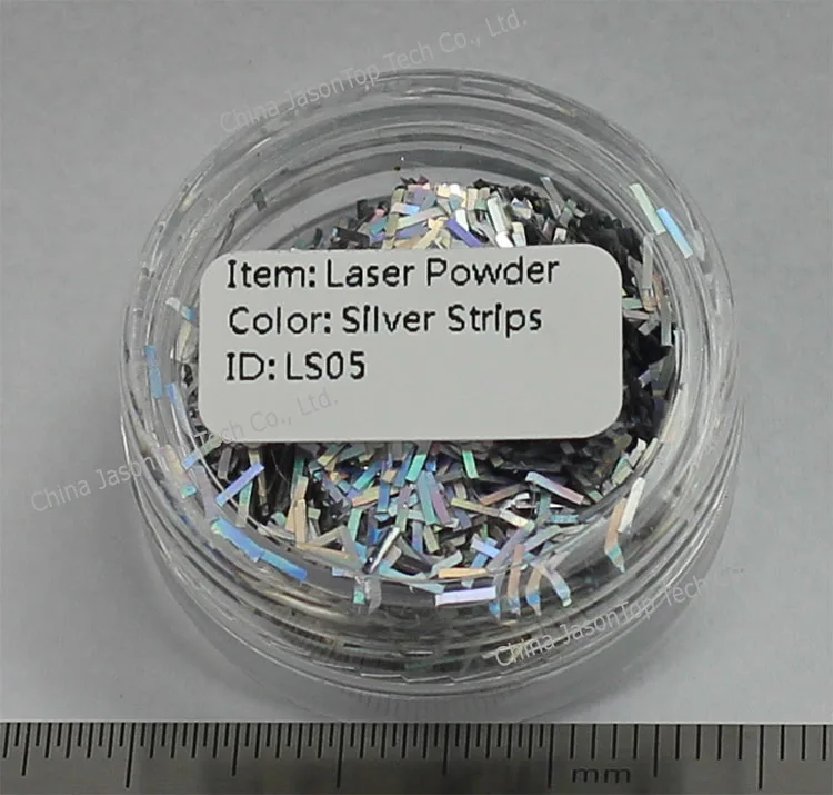 Лазерный порошок для ногтей шестигранный блестящий украшение полоски из ПВХ