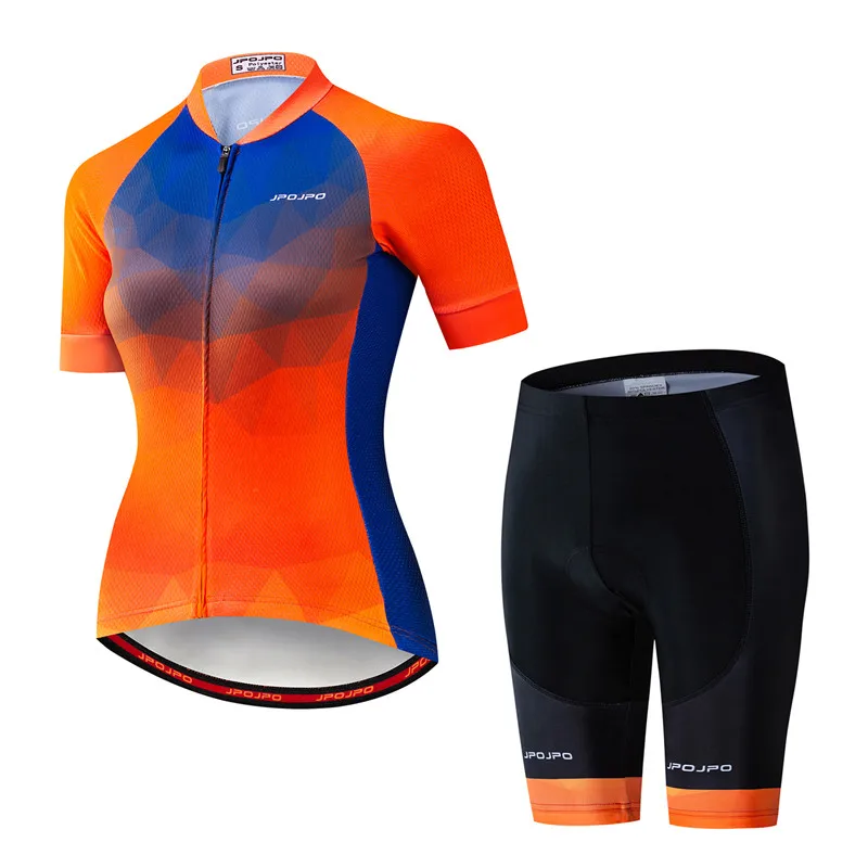 15 MTB велосипед Джерси нагрудник шорты набор Ropa Ciclismo maillot Женский Джерси для велоспорта велосипедный Топ рубашка Нижняя Женская одежда синий - Цвет: 15