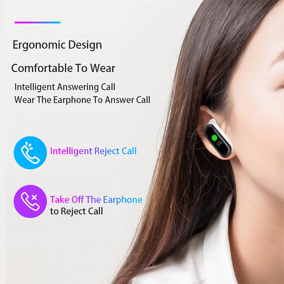 Смарт часы для фитнеса мужчин женщин беспроводной наушники Bluetooth сердечного