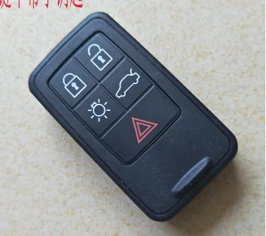 5B NO Insert key 6B смарт-пульт дистанционного ключа замена оболочки для Volvo XC60 S60 S60L V40 V60 S80 XC70 5+ 1 кнопки смарт-чехол для ключа с логотипом - Цвет: 5B NO Insert key