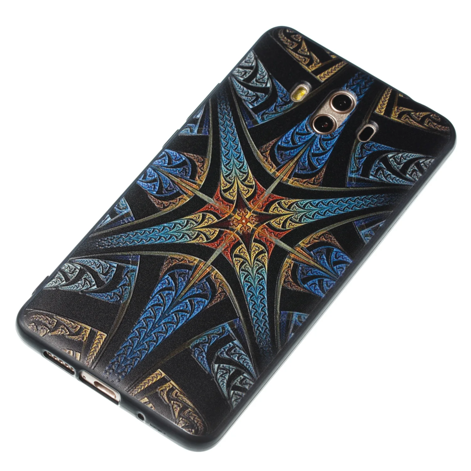 Embossed Cases For Huawei P8 Lite 2017 P9 lite Mini P10 Plus Painted Covers Nova 2s 2i 2 Mate 9 Pro 8 SE Shell |
