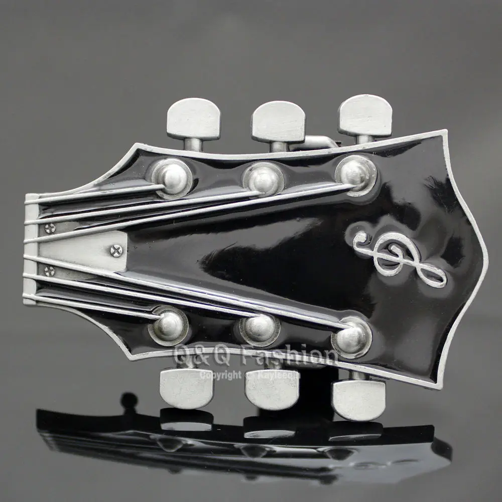 Гитарист Западная Посеребренная гитара для мужчин и женщин ремень пряжка рок