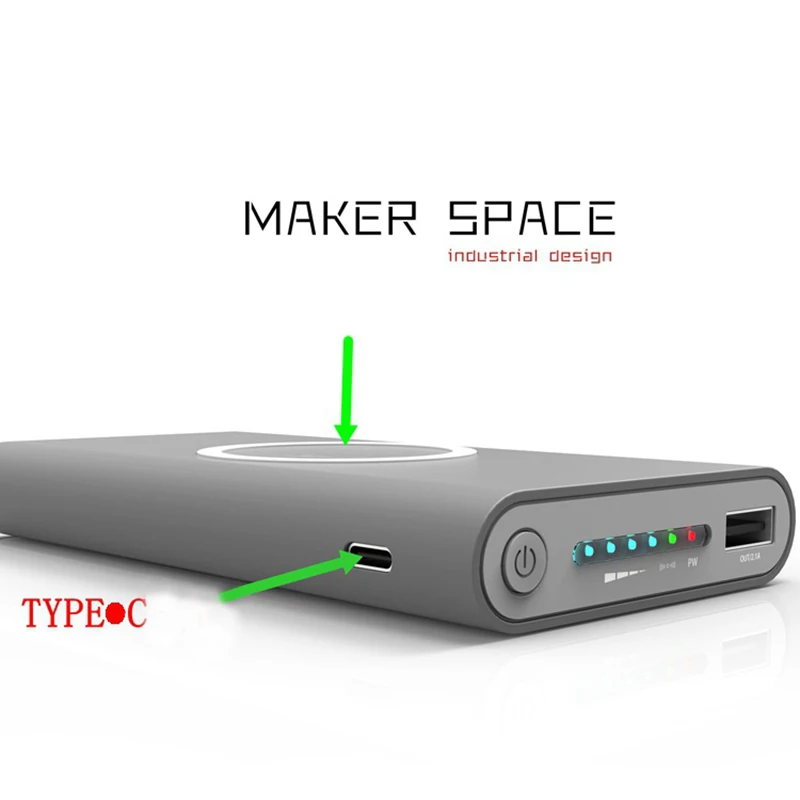 Портативное зарядное устройство 2 в 1 10000 мАч с портом USB Type C|Аксессуары для