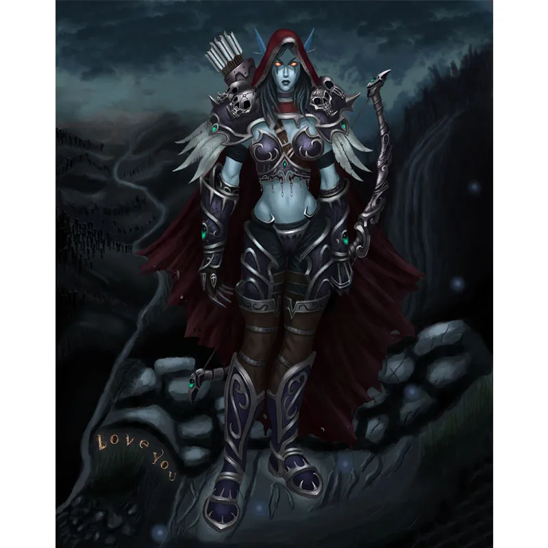 Алмазная 5D картина World of Warcraft Windrunner с полными квадратными стразами вышивка