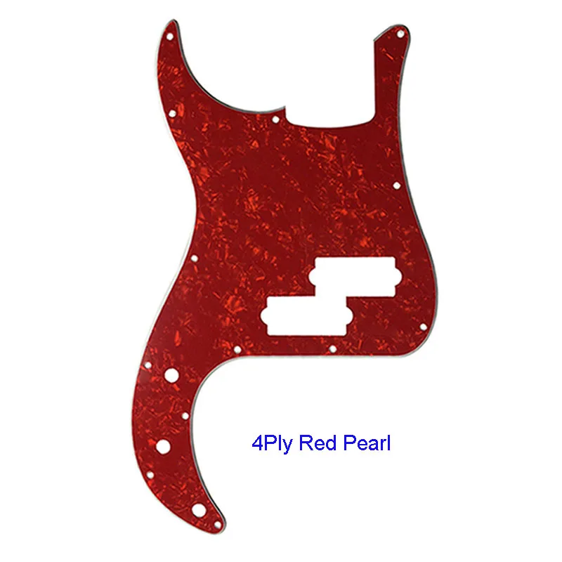 4Ply Red Pearl Гитарные части качественные электрогитары накладки-для левшей США/Мехико Fd стандарт P бас гитара накладки царапины пластины - Цвет: 4Ply Red Pearl