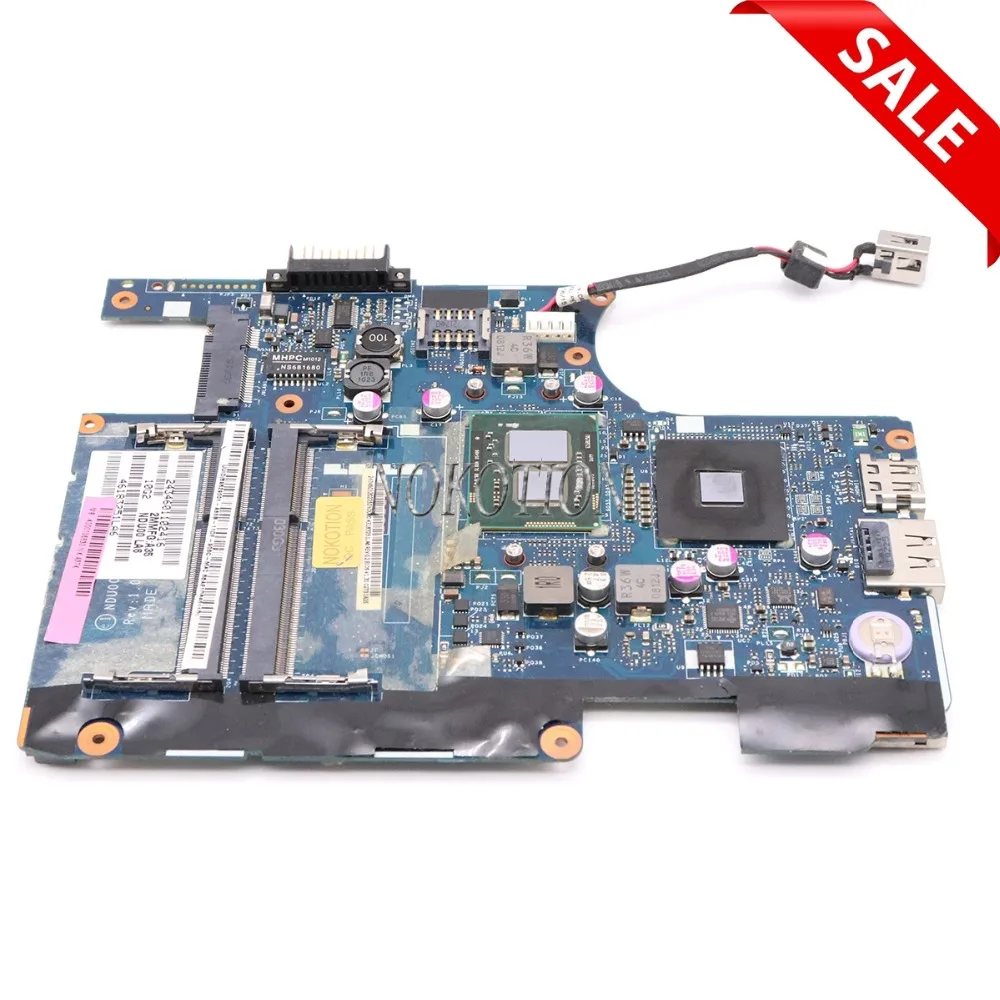 

Материнская плата NOKOTION K000106830 для ноутбука toshiba Satellite T210 T215 T230 NDU00 LA-6031P HM55 U5400 CPU