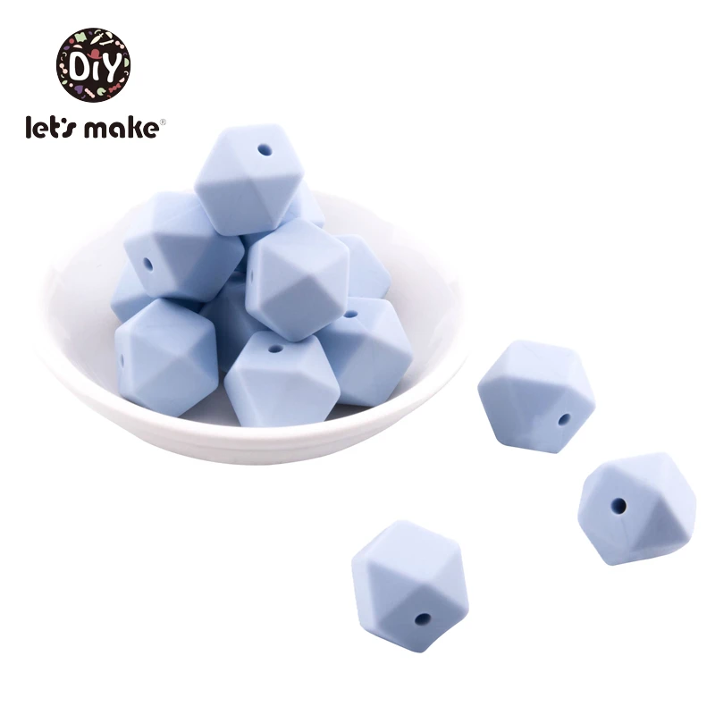 Hexagon 5 5 шт., силиконовые бусины, овечки, Мультяшные животные, Детские Прорезыватели, аксессуары для самостоятельного изготовления, детские товары, прорезыватели, ожерелье, пищевой силиконовый Прорезыватель - Цвет: Hexagon 5