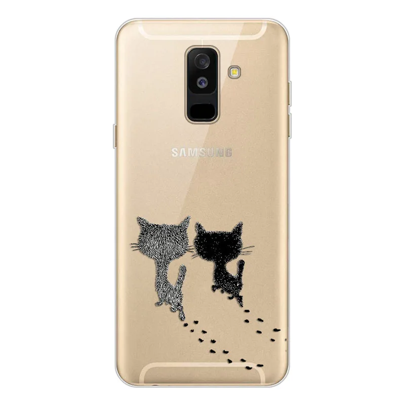 Чехлы Geruide para Для samsung Galaxy A6 plus a6+ Dual SIM pintado telefono caso samsung Galaxy A6 a6