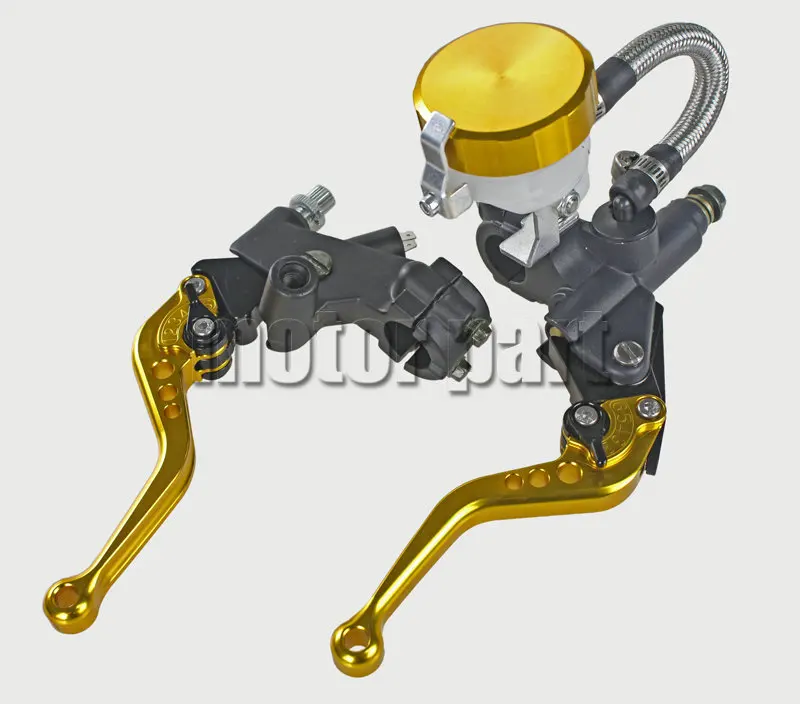 Золотой цвет 22 мм 7/8 &quotУниверсальный руль Регулируемый ЧПУ тормоз сцепления