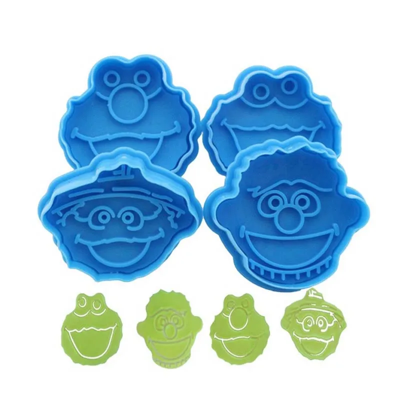 

Hot Sale 3D Sesame Street Elmo Cookie Cutter 2020 2020 Biscuit Hand Stamp Press Plunger Cutter Mold