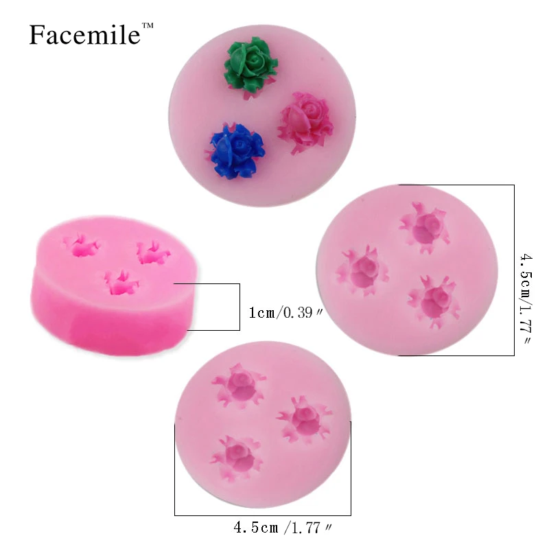 Новинка силиконовая форма в форме цветка шоколадные конфеты Jello 3D для мыла