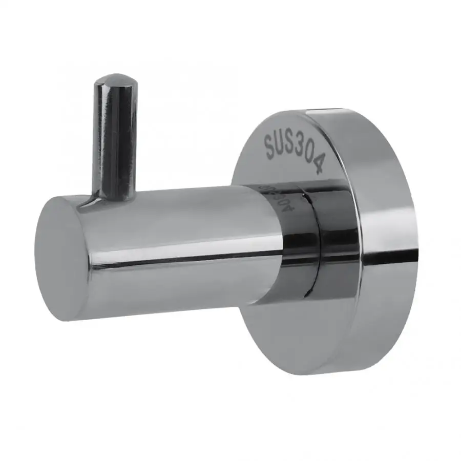 One Hook Polished Настенный крючок из нержавеющей стали, вешалка для кухни, ванной, подвесные вешалки для одежды, Товары для ванной комнаты - Цвет: One Hook Polished