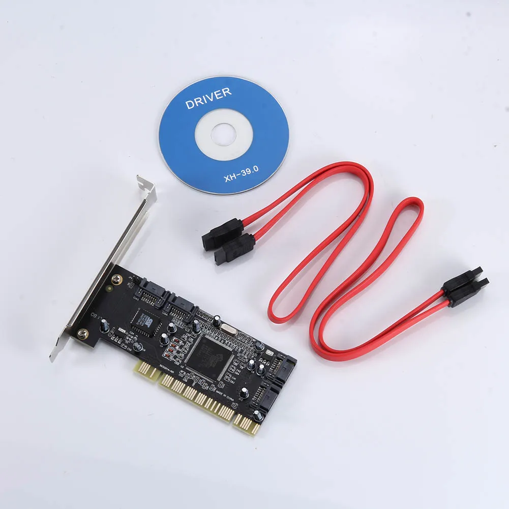 PCI к 4 портам SATA Serial ATA RAID Sil3114 3114 контроллер преобразователя I/O карта HSJ-19 |