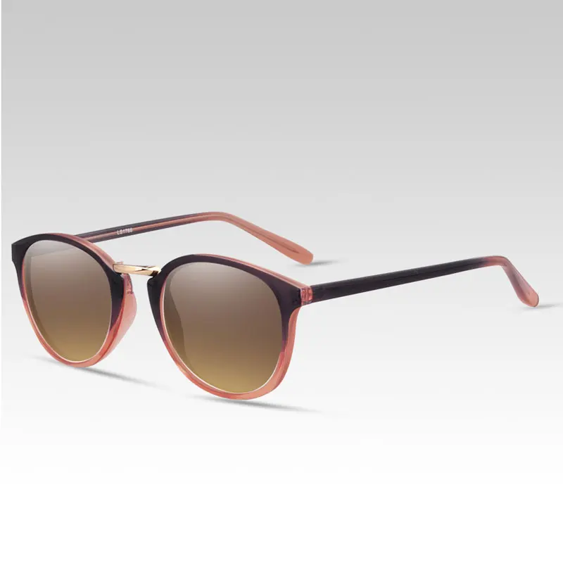Red Pink HUHAITANG Роскошные винтажные Поляризованные мужские классические солнцезащитные очки маленькие солнцезащитные очки для женщин дизайнерские мужские солнцезащитные очки для вождения - Цвет линз: Red Pink