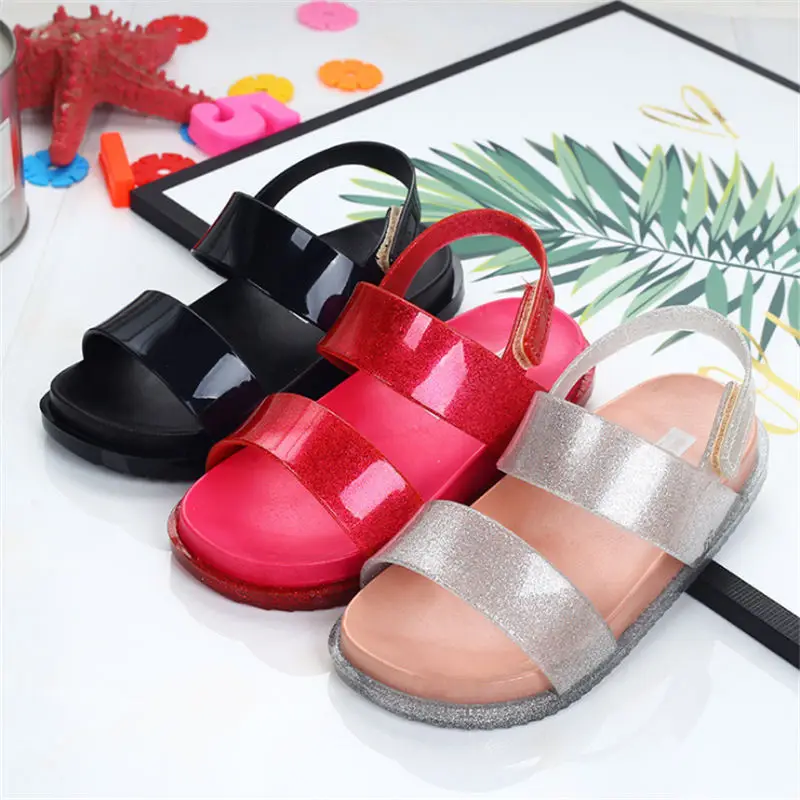 Mini Melissa/Новинка 2019 года летняя прозрачная обувь для девочек и мальчиков