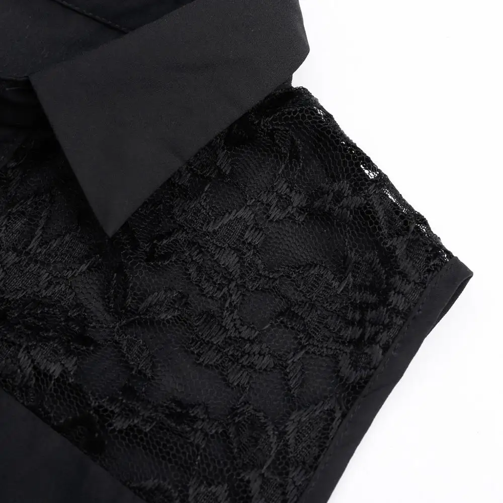 2019 жаркое лето блузка женская кружевами высокие и низкие Топы асимметричного