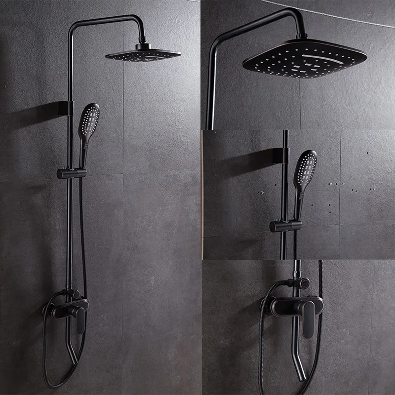 TOOKOC черный смеситель для душа ванной комнаты кран поднятия холодной и горячей