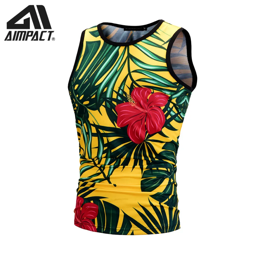 Мужские Пляжные Топы на бретельках с 3D принтом Летние Гавайские рубашки без