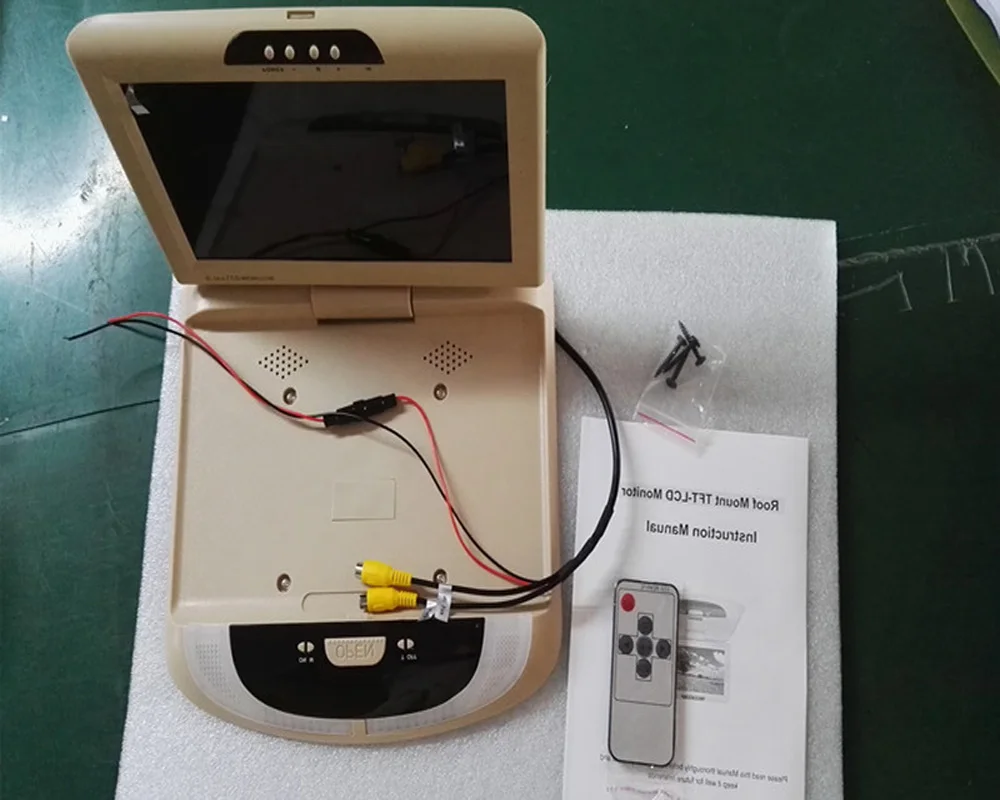 Автомобильный цветной монитор XST потолочный видеоэкран 9 дюймов 800*480 с креплением