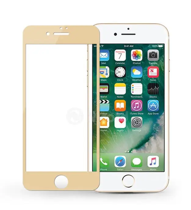 100 шт. оптовая продажа для iPhone 7 7plus Защитное стекло закаленное 2.5D 9H полноэкранная