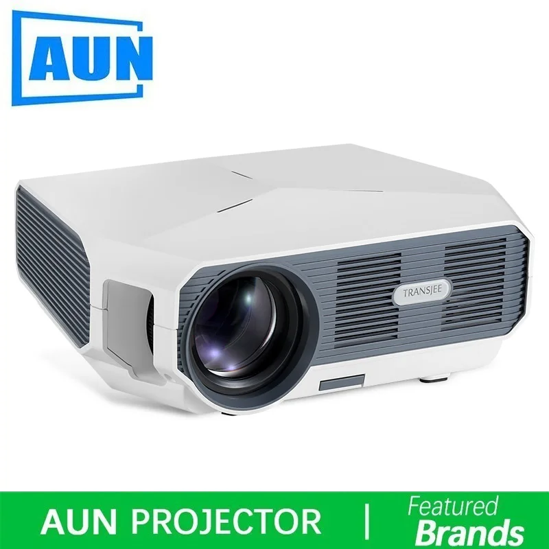 AUN ET минипроектор HD 1280x720 P видео Бимер. 3500 Яркость. 3D Кино. Поддержка 1080 IN USB