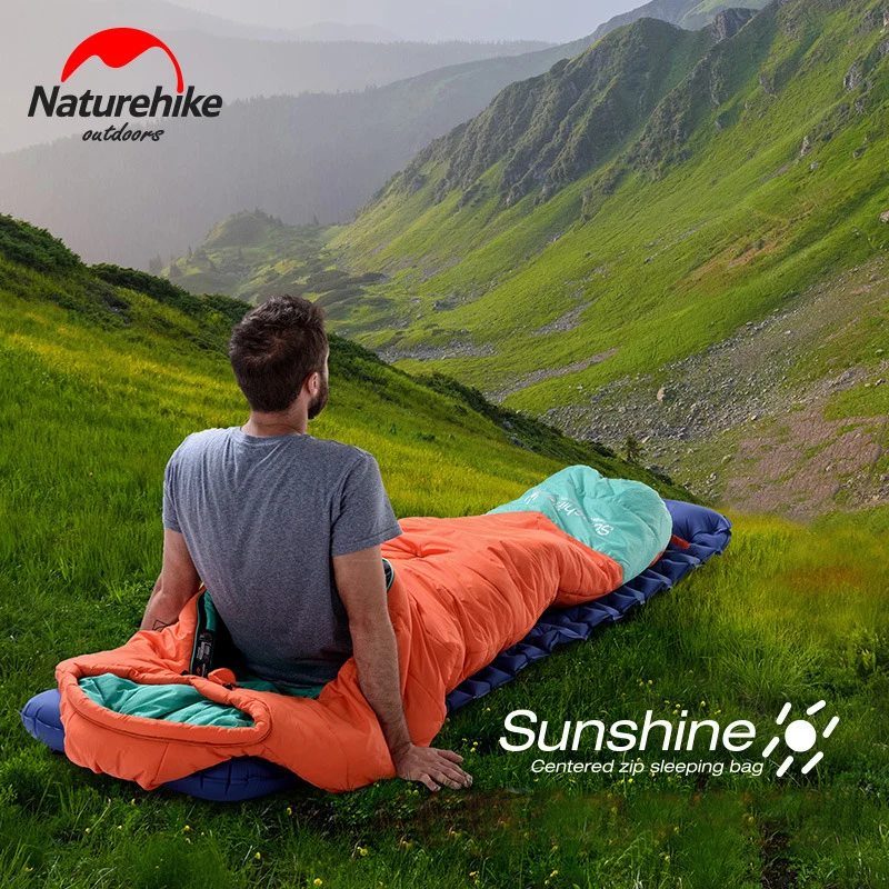 Naturehike легкий спальный мешок Мумия Открытый Кемпинг портативный хлопок