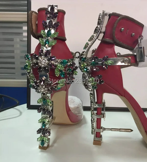 Летние роскошные сандалии Femme прозрачная обувь женские сандалии-гладиаторы со